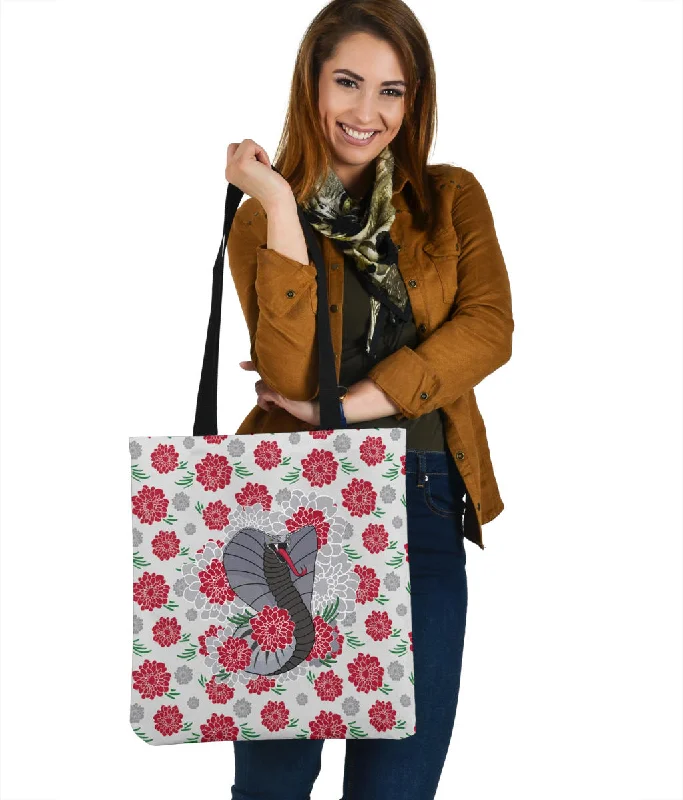 Women's tote bags everyday-use -King Cobra Cloth Tote Bag