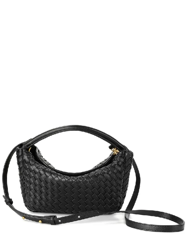 Women's crossbody bag light bundle -Tiffany & Fred Paris Hand-Woven Leather Crossbody