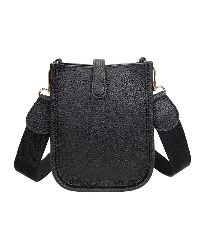 Women's crossbody bag online shop -Faux Leather Cell Phone Crossbody Bag