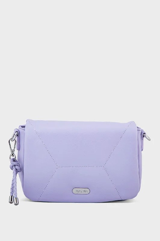 Women's shoulder bags vegan-leather -Cross Shoulder Bags BS2048-Lilac