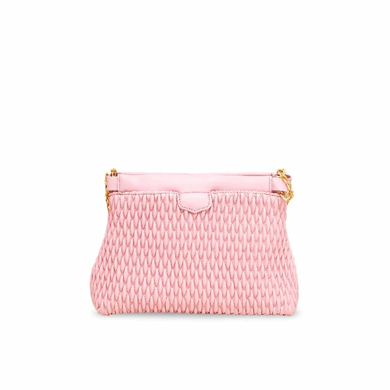 Women's shoulder bags mid-range-quality -Pink Formal Shoulder Bag P55605