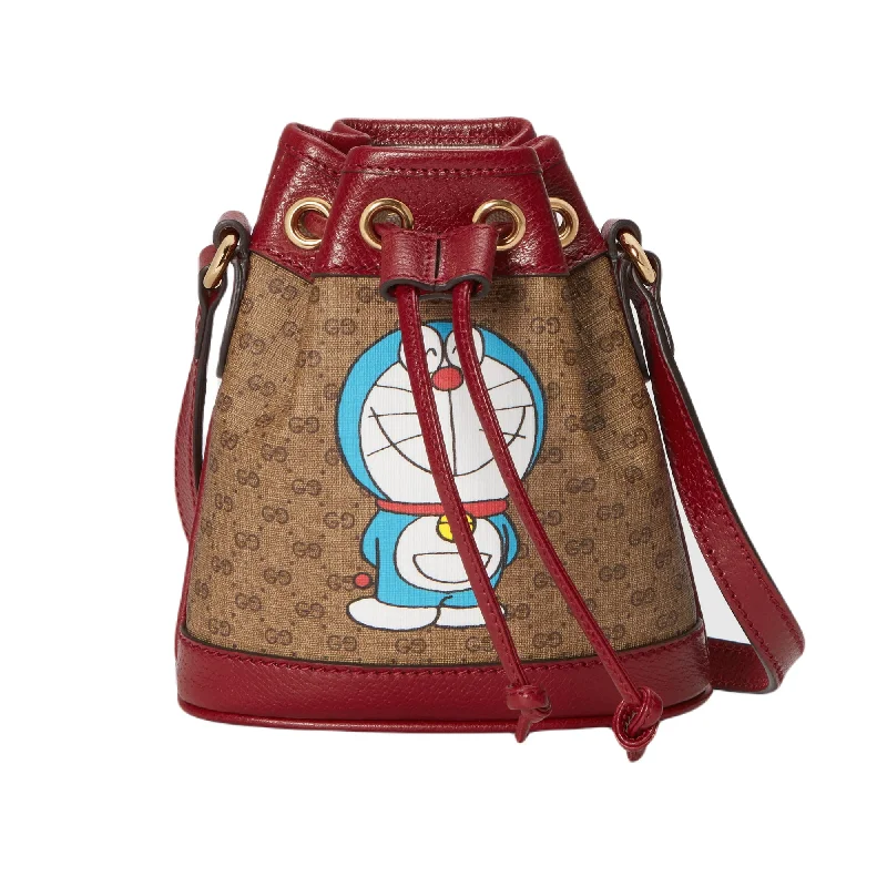 Women's bucket bag sport apparel -Gucci Doraemon X Gucci Mini Bucket Bag