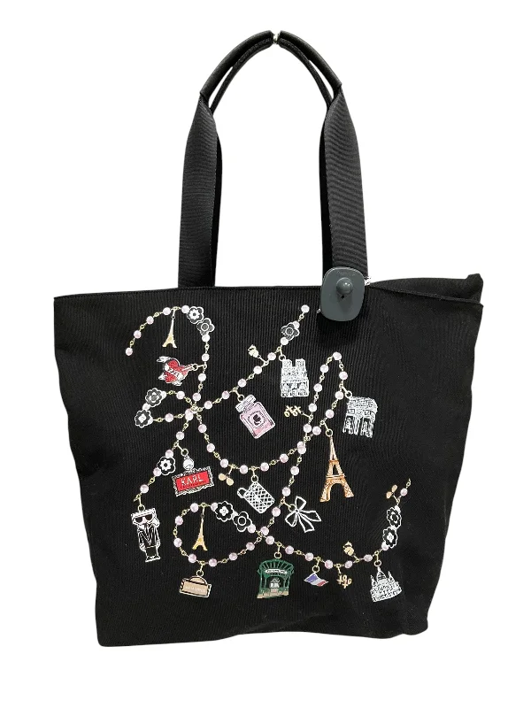 Women's tote bags canvas-light -Tote Designer By Karl Lagerfeld, Size: Large