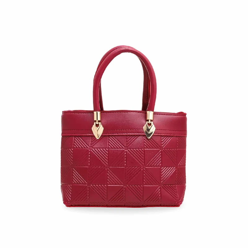 Women's shoulder bags budget -Maroon Formal Shoulder Bags P56119