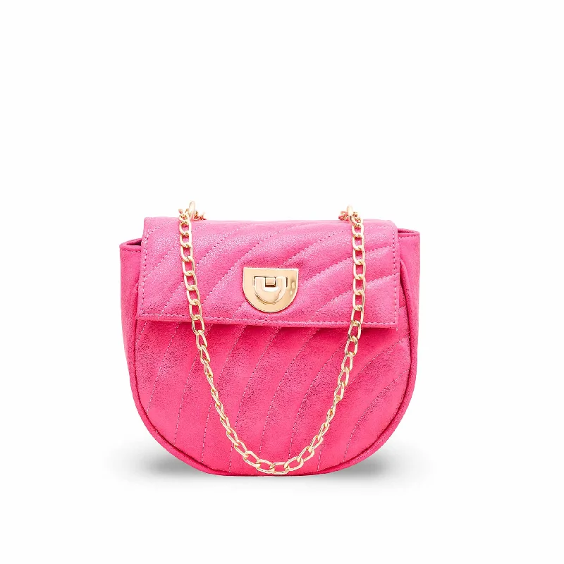 Women's shoulder bags green-fabric -Pink Women Shoulder Bag P55606