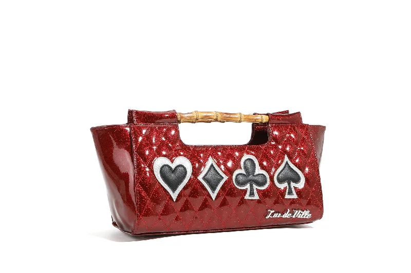 Women's wallet small sizes -Red Rum Sparkle Paradise Card Clutch