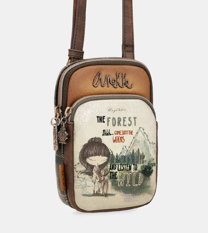 Women's shoulder bags versatile-use -The Forest mini shoulder bag with front pocket