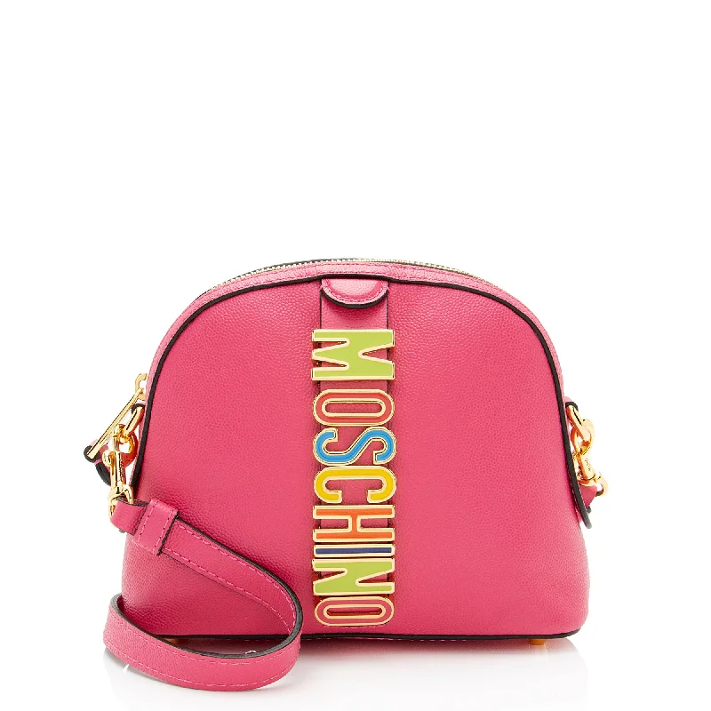 Women's crossbody bag quality collection -Moschino Leather Rainbow Letter Crossbody