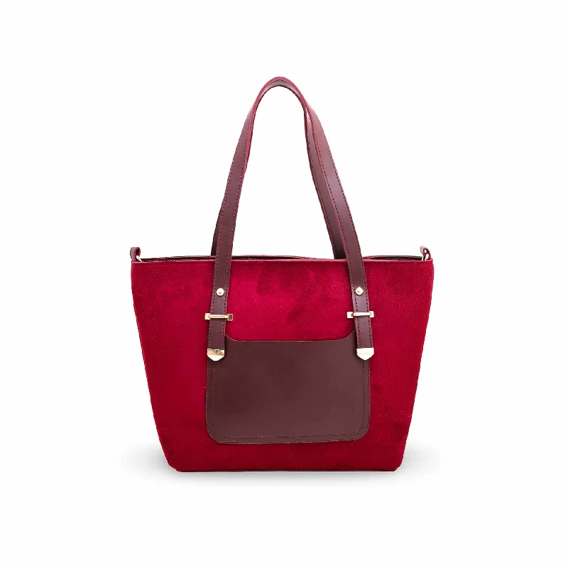 Women's shoulder bags chain-strap -Maroon Formal Shoulder Bag P56102