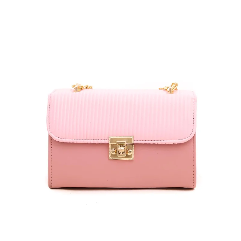 Women's shoulder bags crossbody -Pink Formal Shoulder Bag P55287