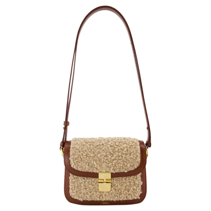 Women's crossbody bag loud patterns -Grace Small Crossbody - A.P.C. - Synthetic - Hazelnut