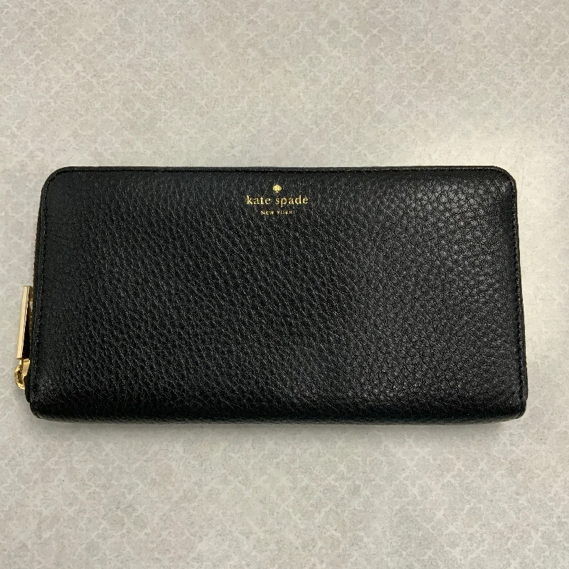 Women's wallet travel-ready -Wallet Designer By Kate Spade In Black, Size:Large