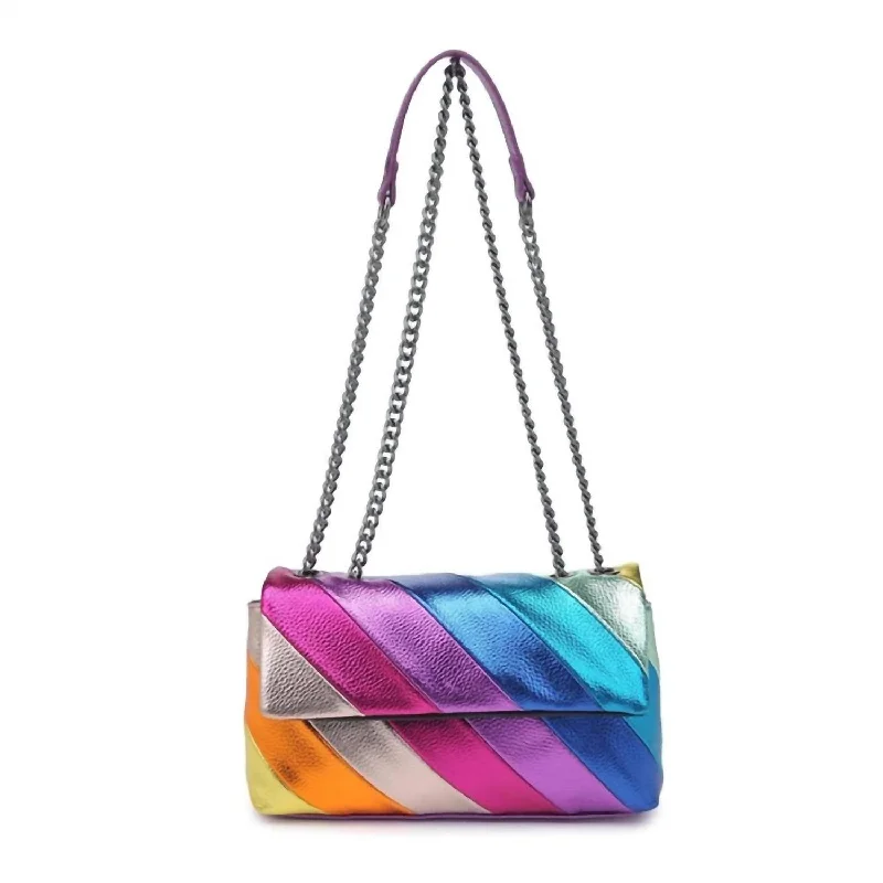 Women's crossbody bag lightweight outfit -Women's Rayne Vegan Leather Crossbody Bag In Multi Color