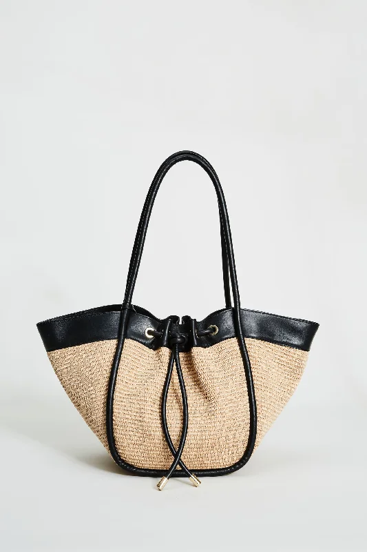 Women's tote bags travel-light -Raffia Tote Bag