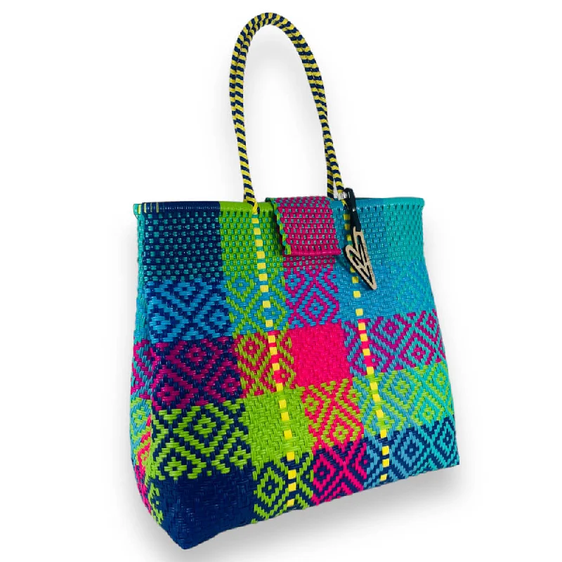 Women's tote bags winter-warm -Maria Victoria | Paradise | Upcycled, Handwoven, Shoulder Tote