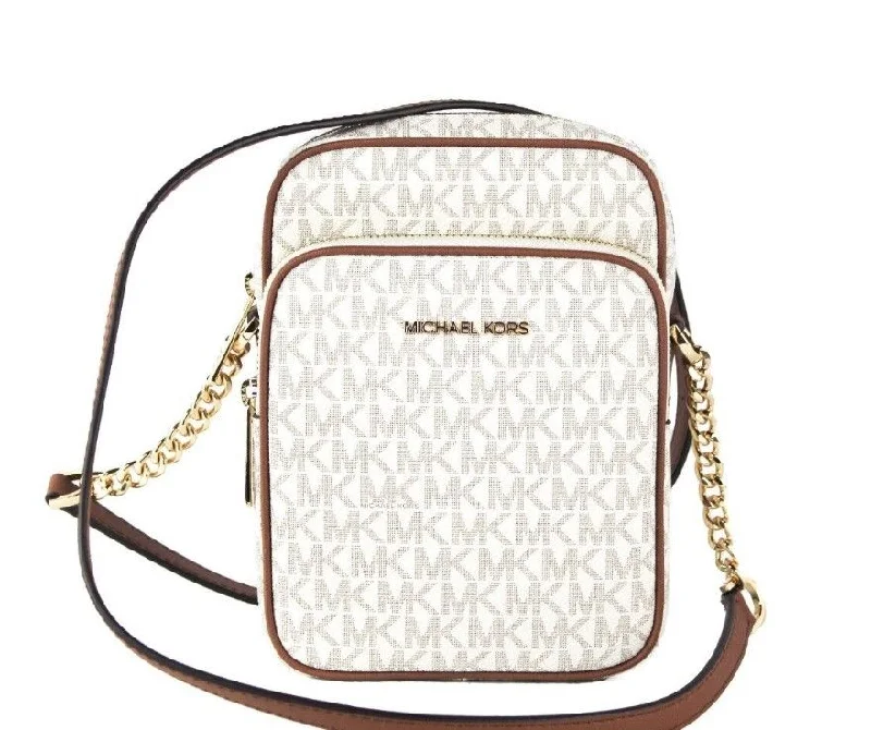 Women's crossbody bag group bundle -Michael Kors Jet Set Medium ivory PVC North South Chain Crossbody Women's Handbag