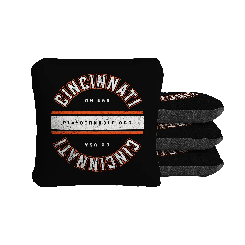 Women's bucket bag fast delivery -Cincinnati Football Gameday Vintage Synergy Soft Cornhole Bags