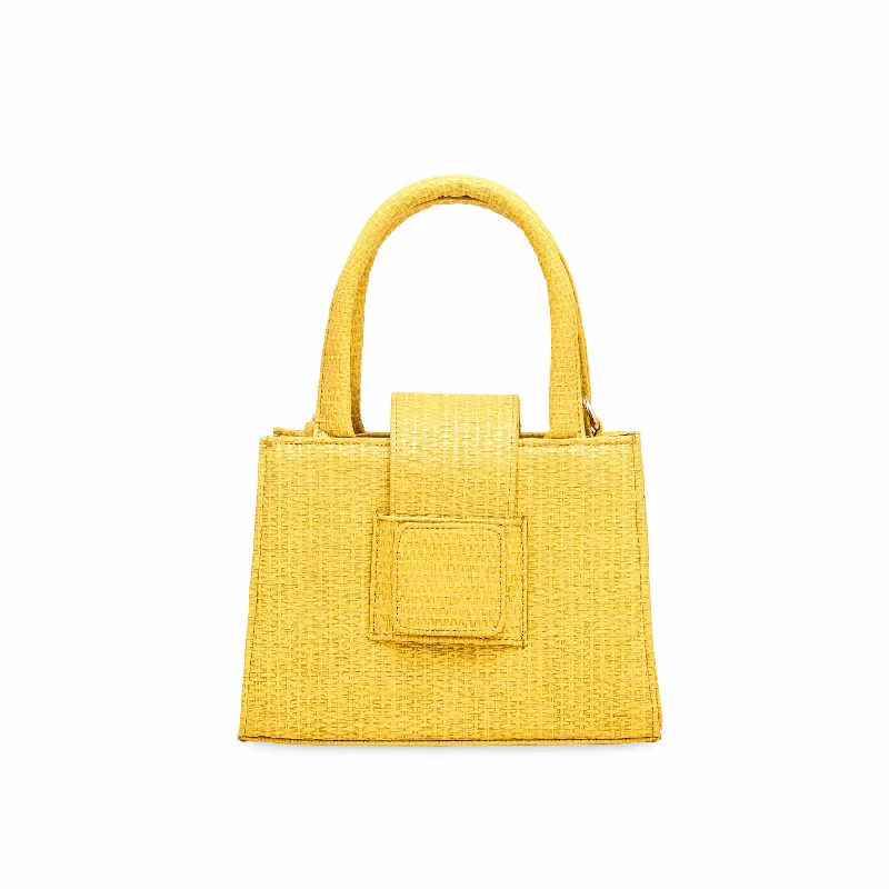 Women's shoulder bags vintage-charm -Yellow Casual Shoulder Bag P55600