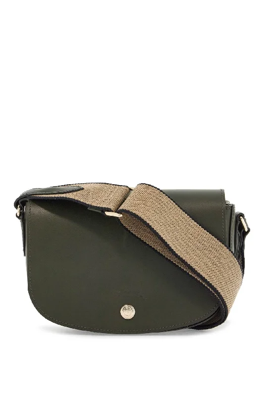 Women's crossbody bag low-cost bags -Longchamp Khaki Leather Crossbody Bag Epure With Adjustable Strap