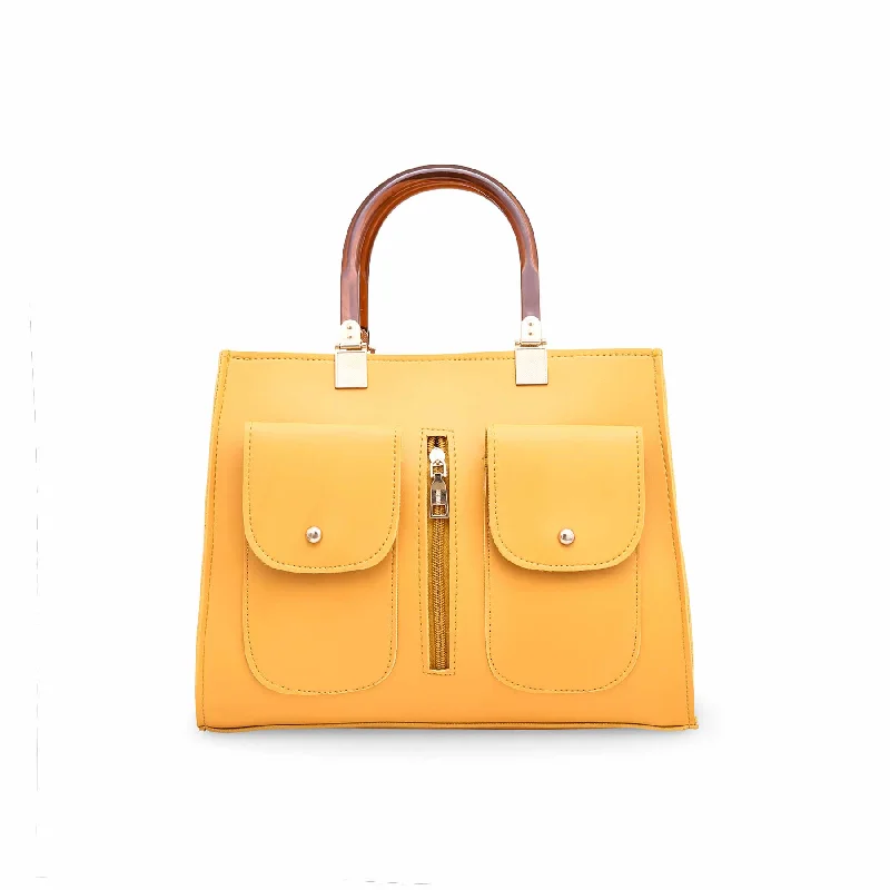 Women's shoulder bags spacious-design -Yellow Formal Shoulder Bag P55470