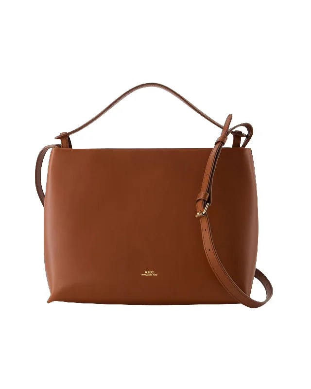 Women's crossbody bag sport apparel -Ashley Crossbody - A.P.C. - Cotton - Hazelnut