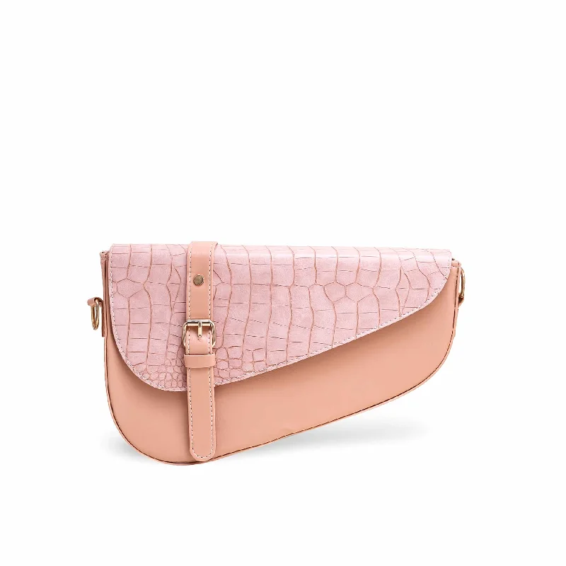 Women's shoulder bags mini -Pink Formal Shoulder Bag P56095