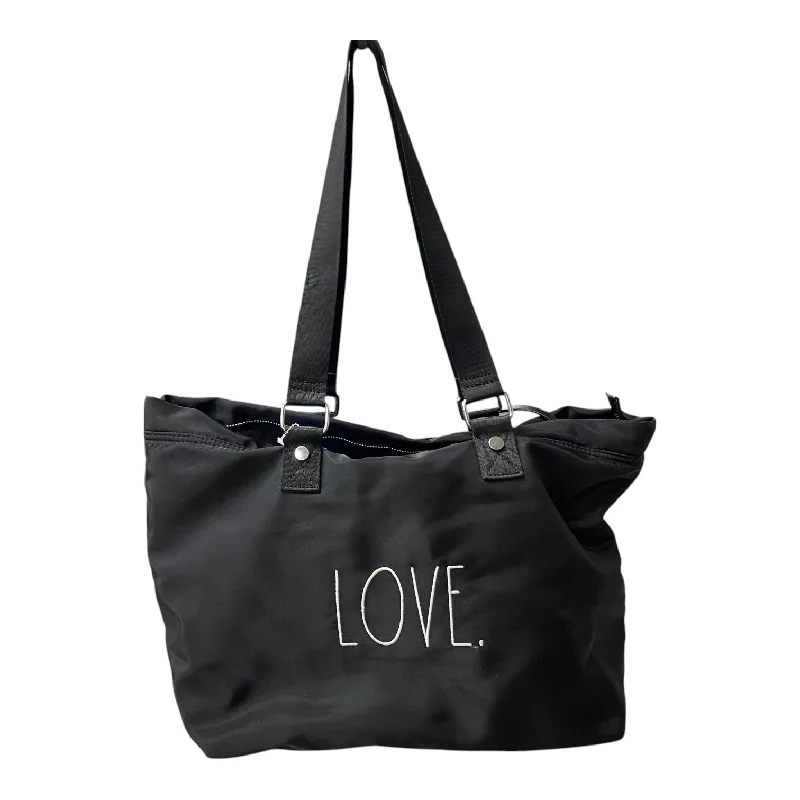 Women's tote bags everyday-comfort -Tote By Rae Dunn In Black, Size:Medium