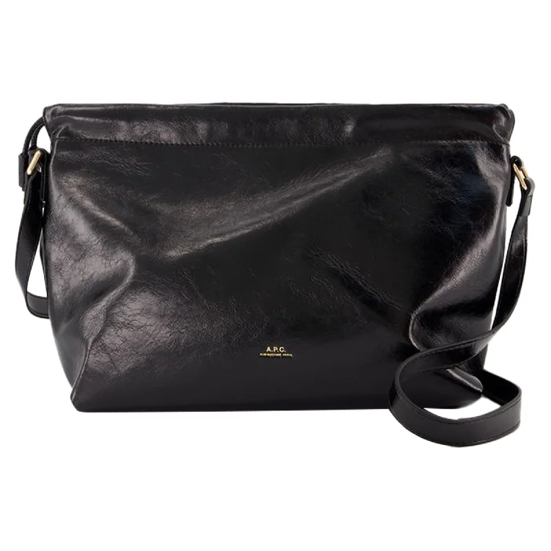 Women's crossbody bag comfort carry -Ninon Crossbody - A.P.C. - Synthetic - Black