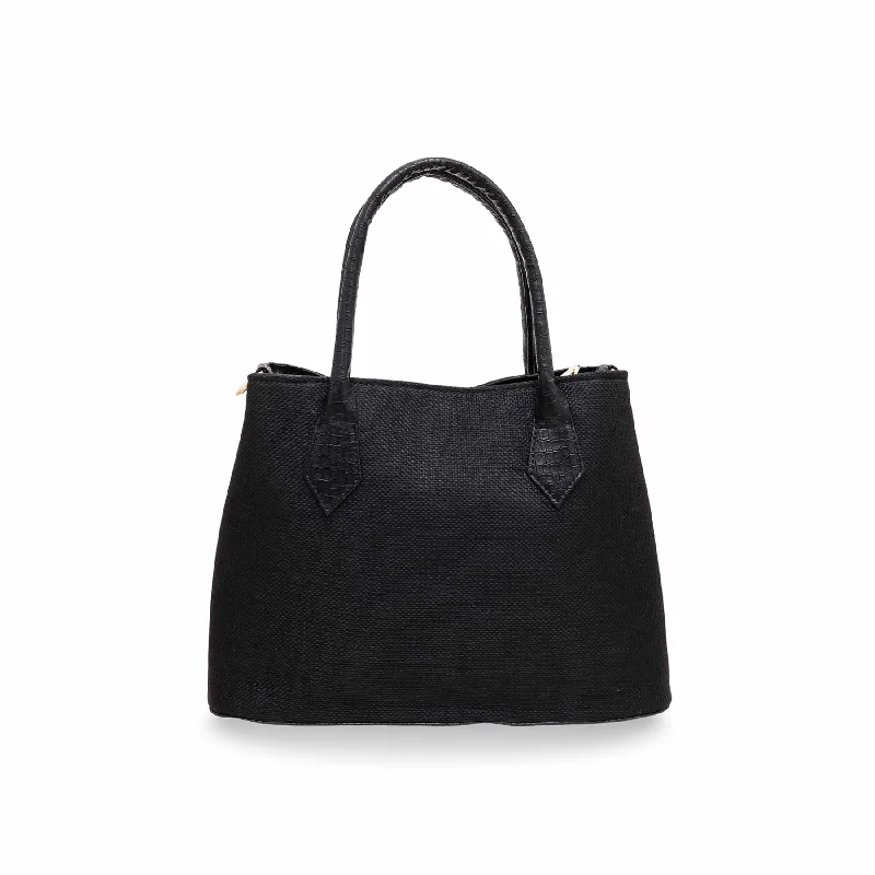 Women's shoulder bags elegant -Black Formal Shoulder Bag P56093