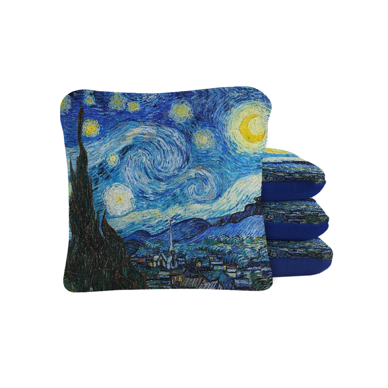 Women's bucket bag squad offer -Van Gogh Starry Night Synergy Pro Cornhole Bags