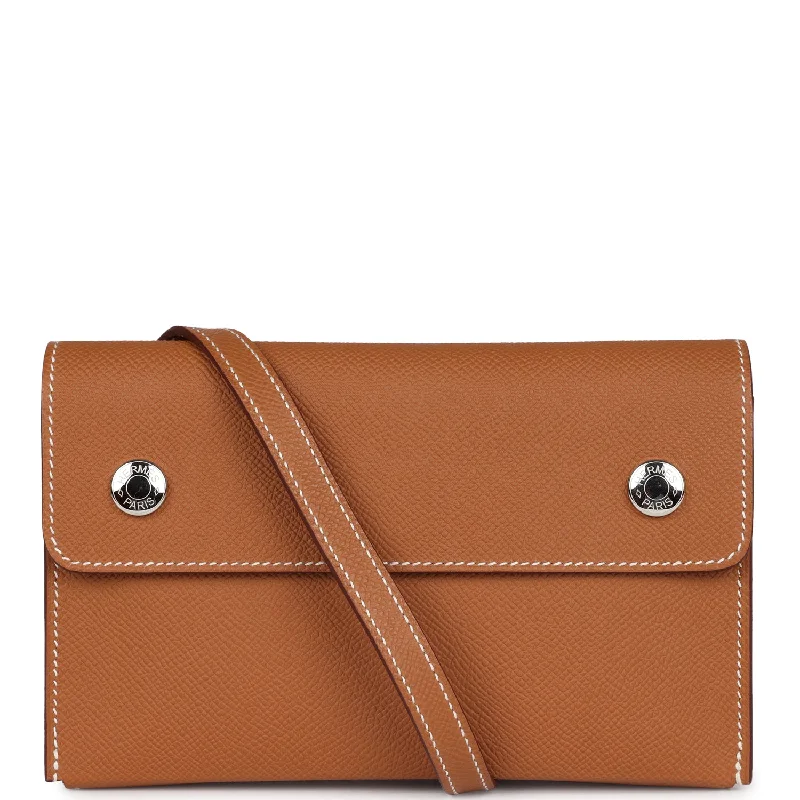 Women's wallet bulk purchase -Hermes Hermesnap Wallet Gold Epsom Palladium Hardware