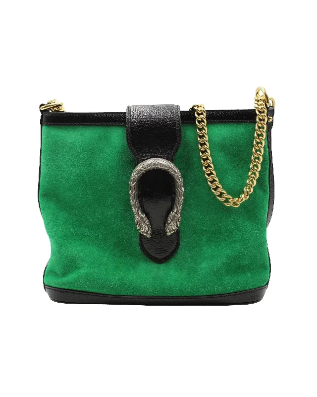 Women's bucket bag sport sale -Gucci Dionysus Bucket Bag in Green Suede