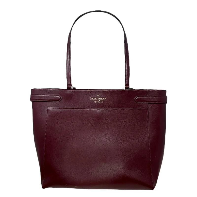 Women's tote bags lightweight-fit -Staci Laptop Tote Designer By Kate Spade In Cherrywood, Size: Large