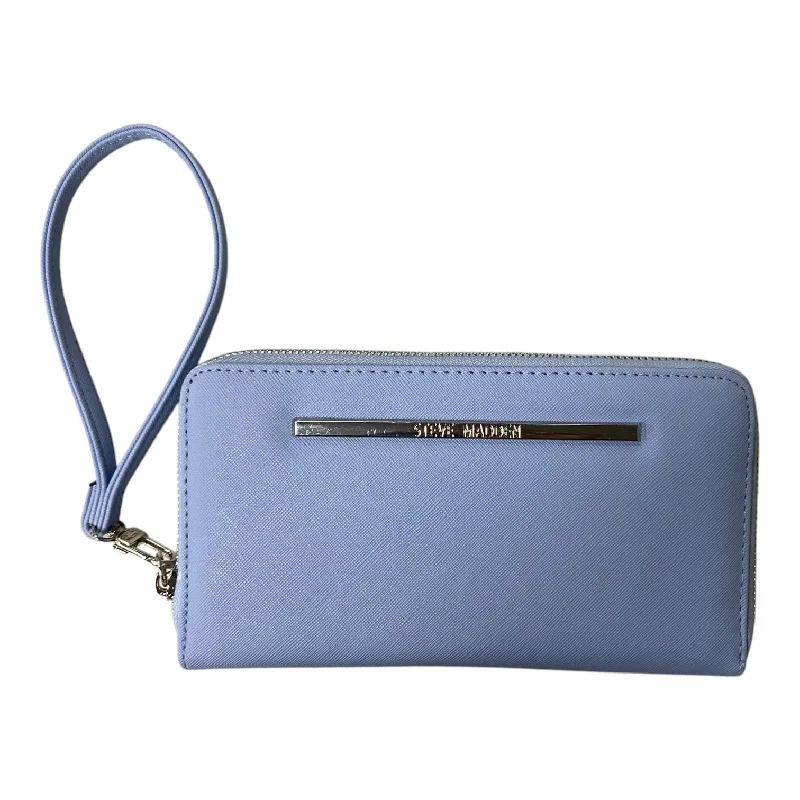 Women's wallet stylish ensemble -Wallet By Steve Madden In Blue, Size:Large