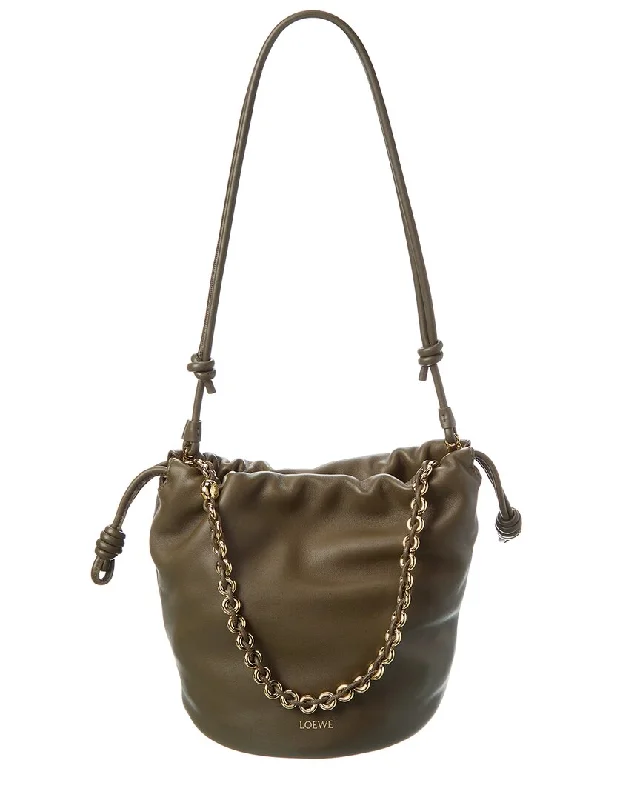 Loewe Flamenco Leather Bucket Bag