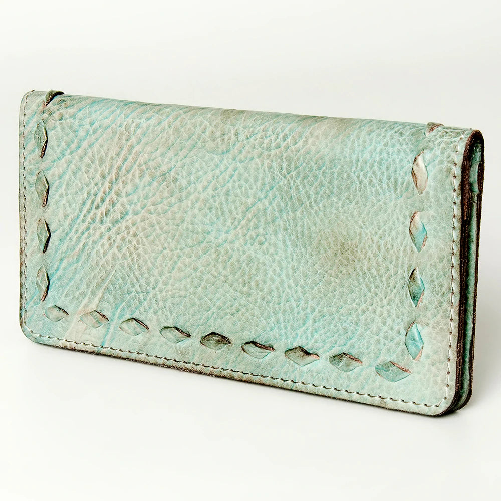 Women's wallet stylish ensemble -Spaghetti Western Turquoise Wallet