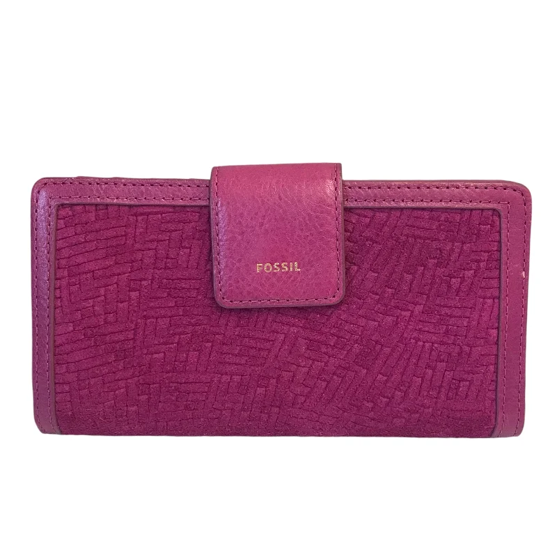 Women's wallet pro kit -Wallet By Fossil In Pink, Size:Small