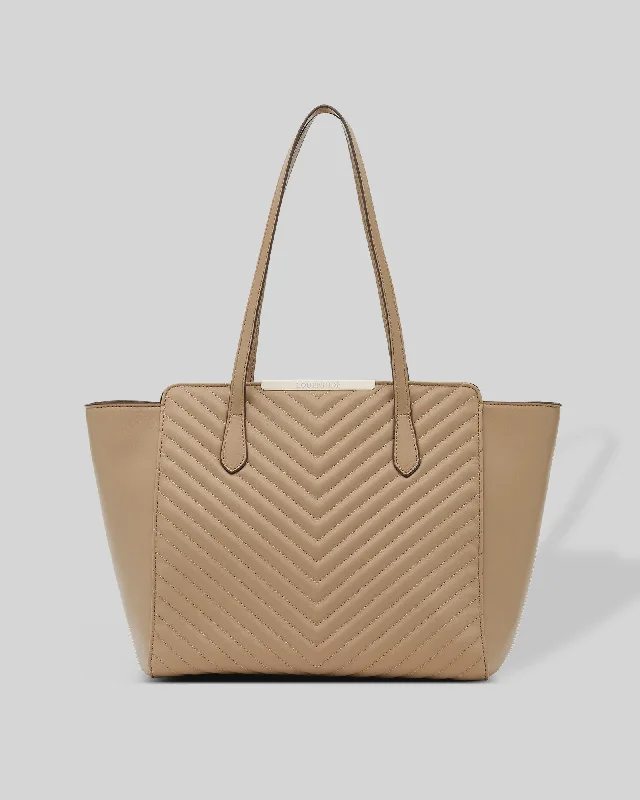 Women's tote bags affordable-chic -Frankfurt Quilted Tote Bag