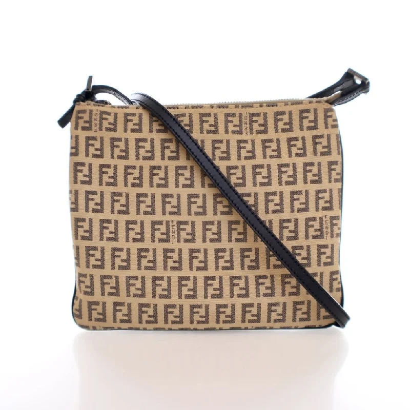 Women's crossbody bag anti-theft design -Fendi Zucchino Crossbody