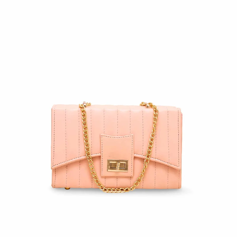 Women's shoulder bags studded-edge -Pink Casual Shoulder Bag P54157