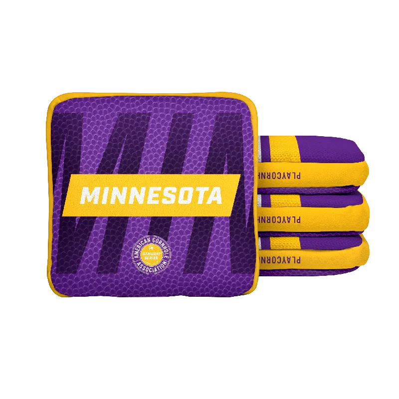 Women's bucket bag affordable offer -Minnesota Football Gameday Stripes Synergy Edge Cornhole Bags