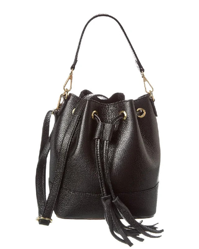 Women's bucket bag perfect fit -Italian Leather Bucket Bag