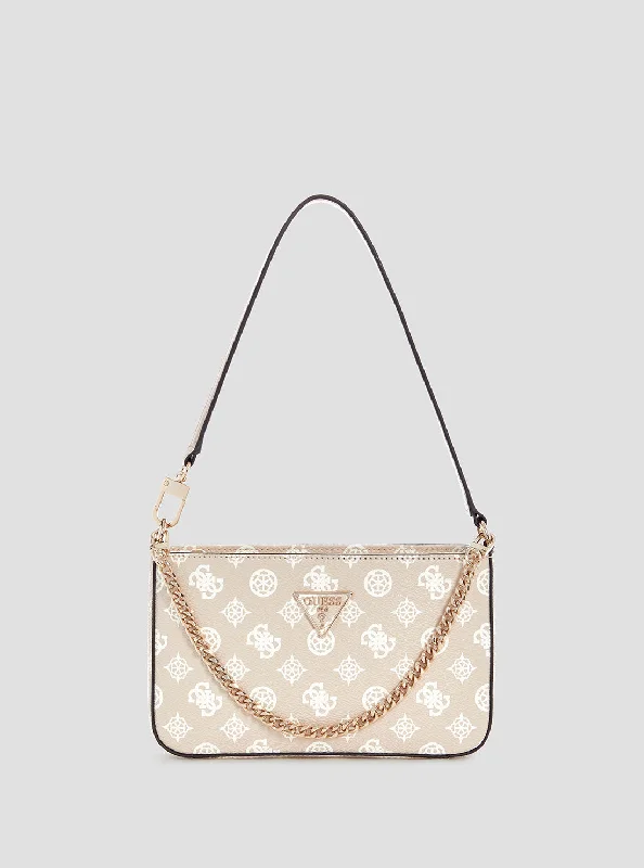 Women's shoulder bags luxury-style -Beige Logo Noelle Mini Shoulder Bag