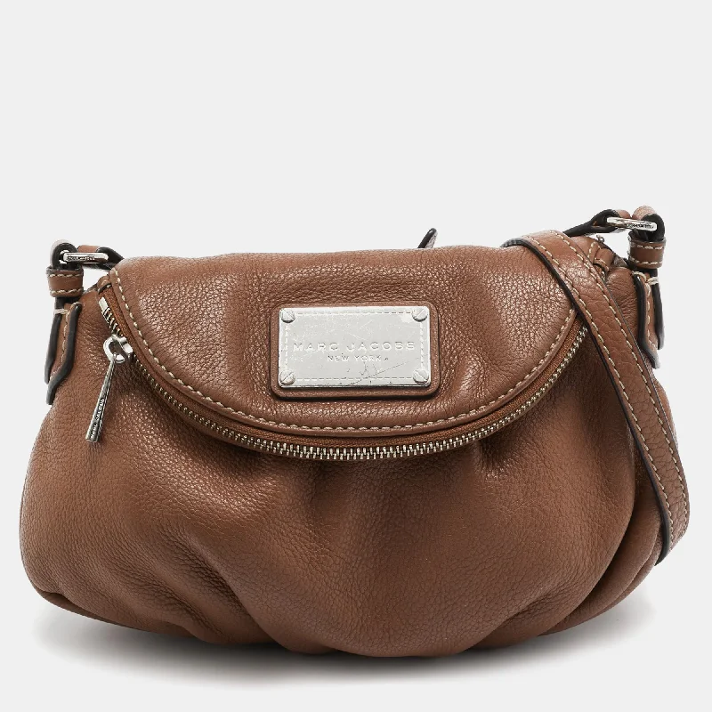 Women's crossbody bag performance outfit -Marc By Marc Jacobs Brown Leather Classic Q Natasha Crossbody Bag