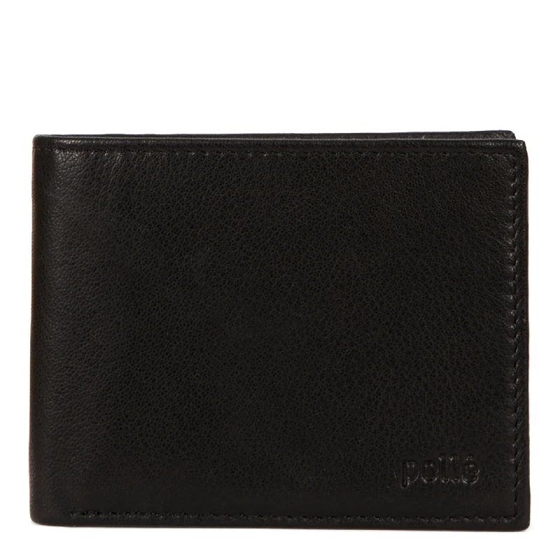 Women's wallet ergonomic design -Leather Flip up Wing RFID Wallet