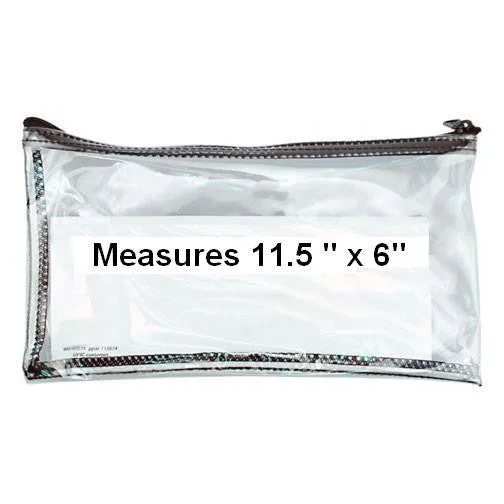 Women's wallet promo code -Large Clear Zipper Wallet (CH-21EC)