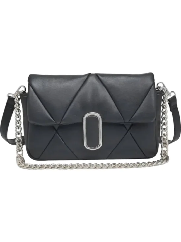 Women's crossbody bag crew outfit -Women's Anderson Quilted Crossbody Bag In Black