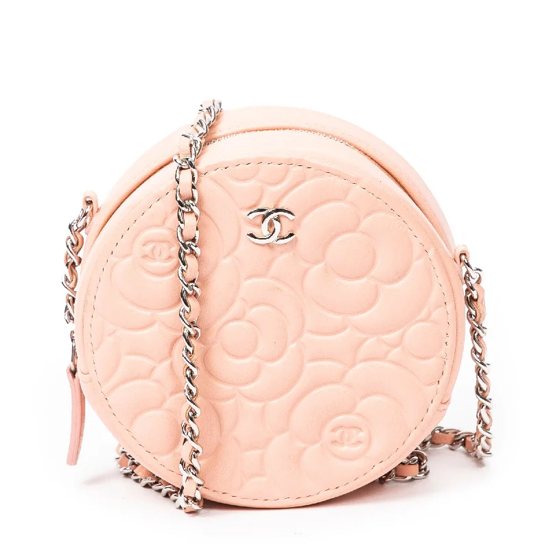 Women's crossbody bag budget deal -Mini Round Camellia Chain Crossbody