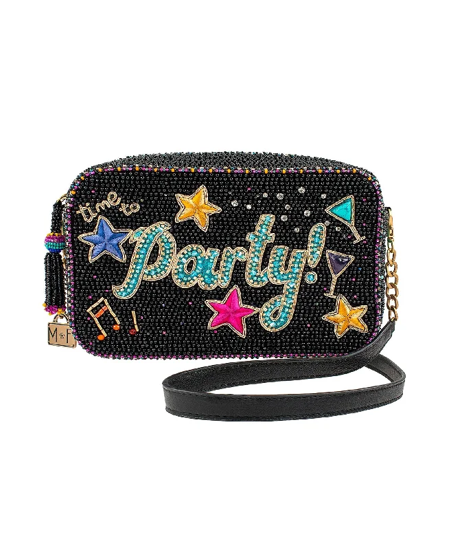 Women's crossbody bag designer-inspired -Beaded "Time to Party" Crossbody Bag