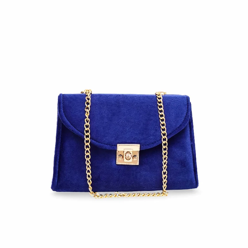 Women's shoulder bags minimalist-style -Blue Casual Shoulder Bag P54159